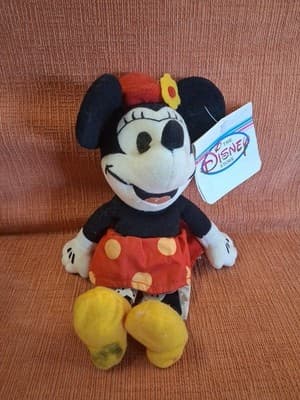 Vintage Disney "1930s Minnie" Minnie Mouse NWT 8" Stuffed Plush