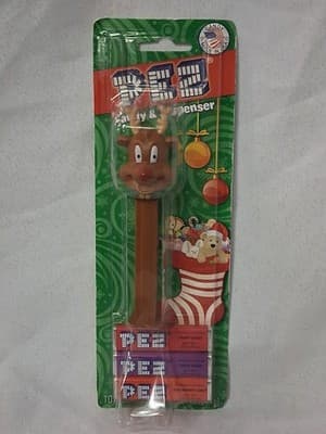 New Original Packaging Christmas Holiday Reindeer Rudolph PEZ Dispenser