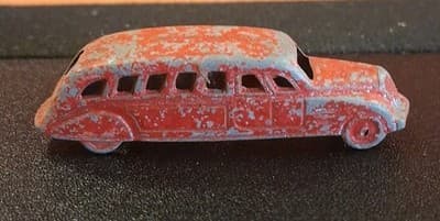 TOOTSIE TOY 1930 CRACKER JACK Prize Red Ambulance