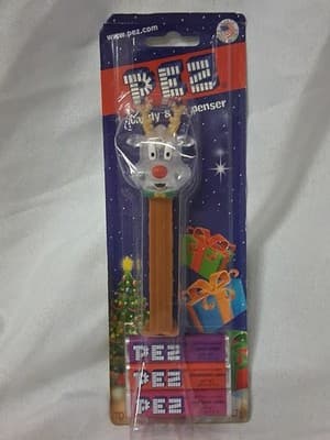 Reindeer 2009 Crystal Chritmas Pez Dispenser Holiday NEW Sealed