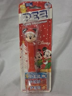 New PEZ Christmas Mickey Mouse with Hat Dispenser with Candy