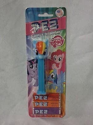PEZ My Little Pony Rainbow Dash Dispenser 2015 Blue Head NEW On Card