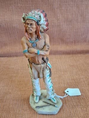 Vintage Castagna Broken Arrow Indian Warrior 1993