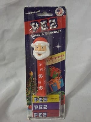 PEZ SANTA Snowflake Red Stem 2009 WALGREEN EXCLUSIVE