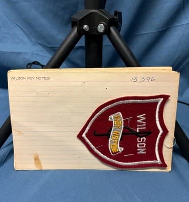 Exclusive Pre Production Design Logo Wilson key Notes Patch Red