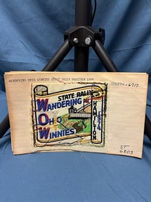 Exclusive Pre Production Design Logo Patch Wandering Ohio Winnies Rally 1974