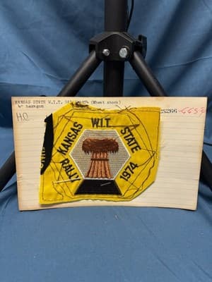 Exclusive Pre Production Design Logo Patch Kansas state Rally 1974 Wheat