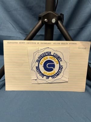 Exclusive Pre Production Design Logo Gloucester County Allied Health Patch