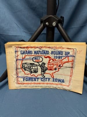 Exclusive Pre Production Design Logo Patch Grand National Round Up 1981 Iowa