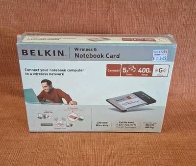 Belkin Wireless G Notebook Card 802.11g 802.11b WiFi LAN PCMCIA New Box