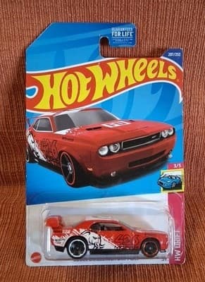 HOT WHEELS RED 2022 #207 DODGE CHALLENGER DRIFT CAR MOPAR 426 HEMI HELLCAT