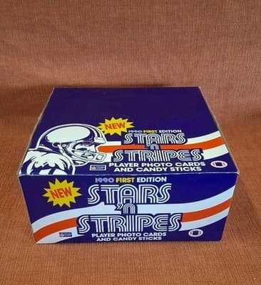1990 Stars' n Stripes NFL 1st Edition - 24 Sealed Boxes - Jerry Rice - Moon ++