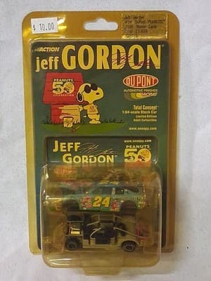 2000 Nascar Jeff Gordon 50th Peanuts Annv. Race Car-1:64 Die Cast-NO. 24-