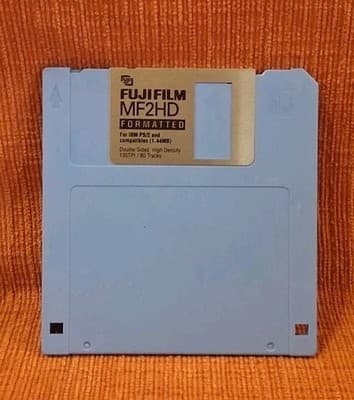 Fujifilm MF2HD Double Sided High Density Floppy Disks 3.5" Blue