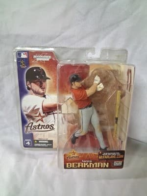 MCFARLANE BASEBALL SERIES 4 LANCE BERKMAN RED VARIANT HOUSTON ASTROS RARE