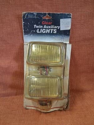 1986 Allison Clear Twin Auxiliary Lights New Old Stock Brand New In Package!