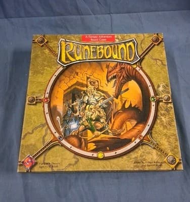 Runebound 1st Edition 2004 Fantasy Flight Adventure Board Game Exc Well Kept