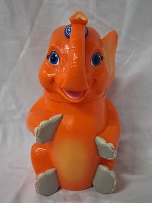 Ringling Bros Circus The Greatest Show on Earth Souvenir Orange Elephant Cup