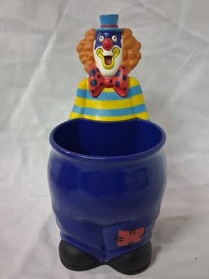 Ringling Bros Barnum & Bailey Circus Clown Cup Mug Souvenir Trinket Pen Holder