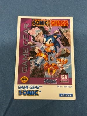 Nintendo Game Boy Trading Card Sonic Retro 8 Of 14