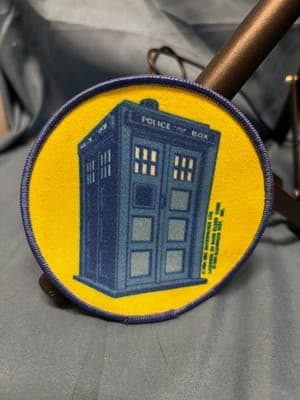 Doctor Who Tardis Police Box Embroidered Patch
