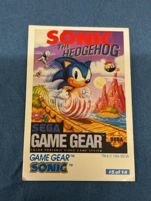 Nintendo Game Boy Trading Card Sonic Retro 5 Of 14
