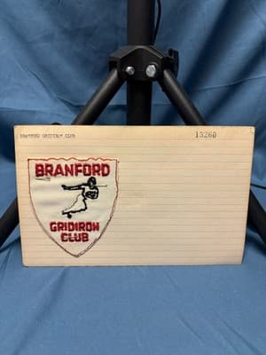 Exclusive Pre Production Design Logo Branford Gridiron Club Patch