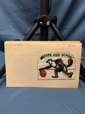 Exclusive Pre Production Design Logo Weaver High School Basketball Patch