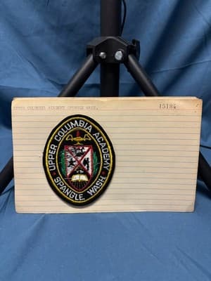 Exclusive Pre Production Design Logo Upper Columbia Academy Patch Spangle WA