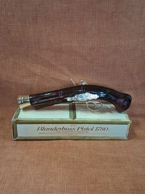 AVON Blunderbuss Pistol 1780 Wild Country After Shave Bottle Empty With Box