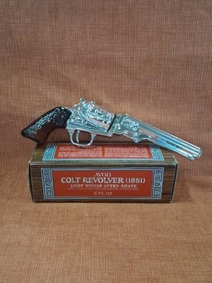 Vintage Avon Colt Revolver 1851 Wild Country After shave 3 FL. OZ With Box