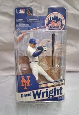 McFarlane DAVID WRIGHT MLB Series 28 New York Mets ALT WHITE JERSEY