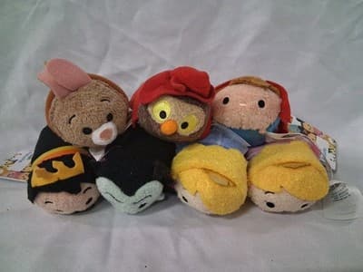 Disney Tsum Tsum ~ Sleeping Beauty Friends ~ Lot Of 7 Plushes Nwt