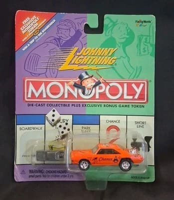 Vintage Johnny Lightning Monopoly Chance Corvette – Factory Sealed