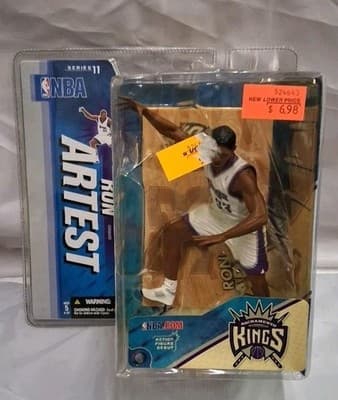 Ron Artest Sacramento Kings NBA McFarlane action figure NIP NIB Metta World