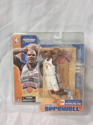 McFarlane Series 3 NBA Latrell Sprewell Knicks White Jersey Action Figure