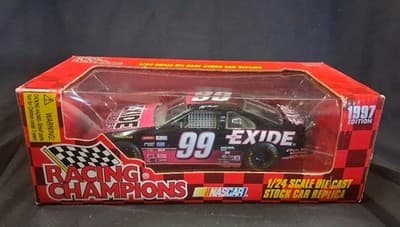 1:24 1997 RACING CHAMPIONS #99 EXIDE BATTERIES FORD THUNDERBIRD JEFF BURTON NIB