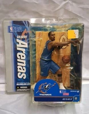 MCFARLANE NBA Series 12 GILBERT ARENAS Washington Wizards ACTION FIGURE (2007)