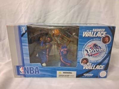 McFarlane NBA Detroit Pistons '04 NBA Champions 2 Pack Ben & Rasheed Wallace NEW
