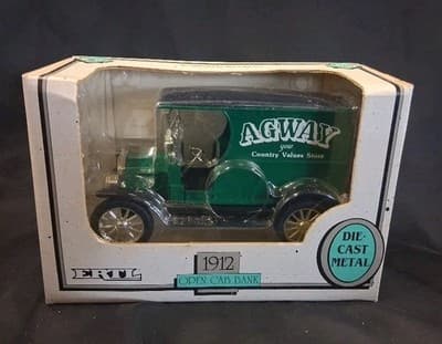 ERTL 1912 Ford Open Cab Coin Bank AGWAY 1/25 Scale DieCast #7615 New In Box