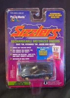 1996 Playing Mantis Sizzlers Blue/Black CORVETTE STING RAY III Sealed Recharge