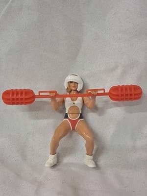American Gladiators Action Figure SKY With Weapon And Helmet Rare