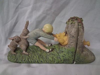 Winnie the Pooh Classic Bookends From The Honey Tree Christopher Robin