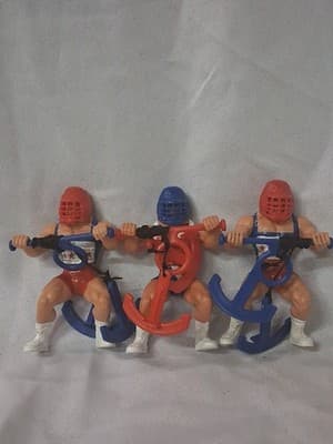 3 AMERICAN GLADIATOR TOYS LASER/TURBO 3.5" 1991 MATTEL With Accessories