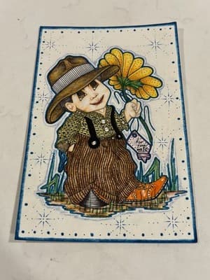 Rare Card Little Boy Original Sexy Fantasy Art Drawing Sketch Artist Signed