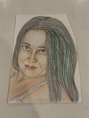 Rare Original Sexy Fantasy Art Drawing Sketch Artist Signed 2000 Funny