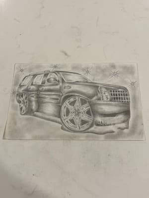 Cool Truck Fantasy Art Drawing Sketch Artist Signed Print