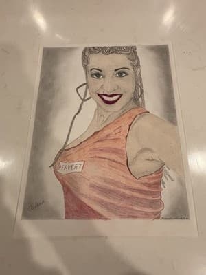 Rare Original Sexy Fantasy Art Drawing Sketch Artist Signed