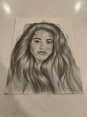 Rare Original Sexy Fantasy Art Drawing Sketch Artist Signed