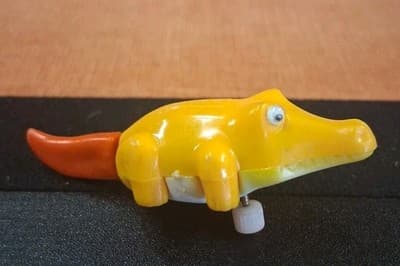 Vintage Hong Kong Wind-Up Swimming Toy - As Is Seen - 1980s Bath Toy Rare! Gator